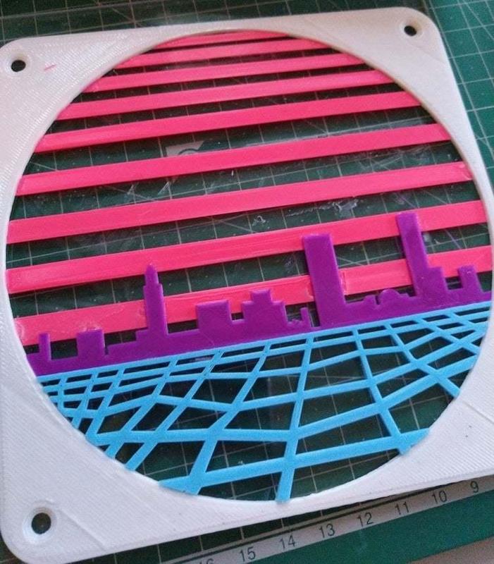 Retrowave fan grill 140mm