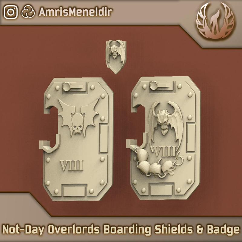 Not-Day Overlords Boarding Shields & Badge