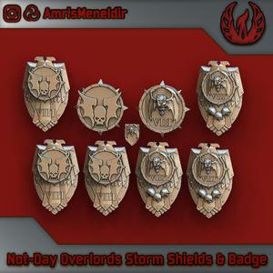 Not-day Overlords Legion Heraldry and Storm Shields