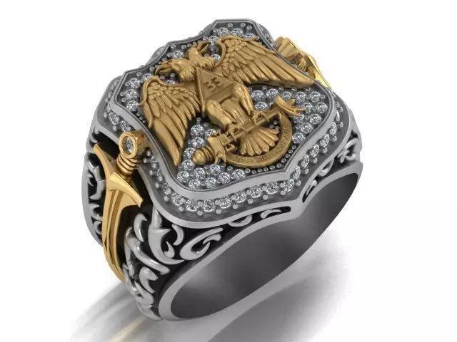 double headed eagle ring