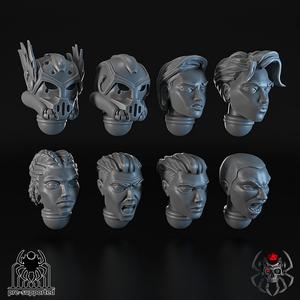Widows of Retribution Head Bits Set#1 (x8 units)