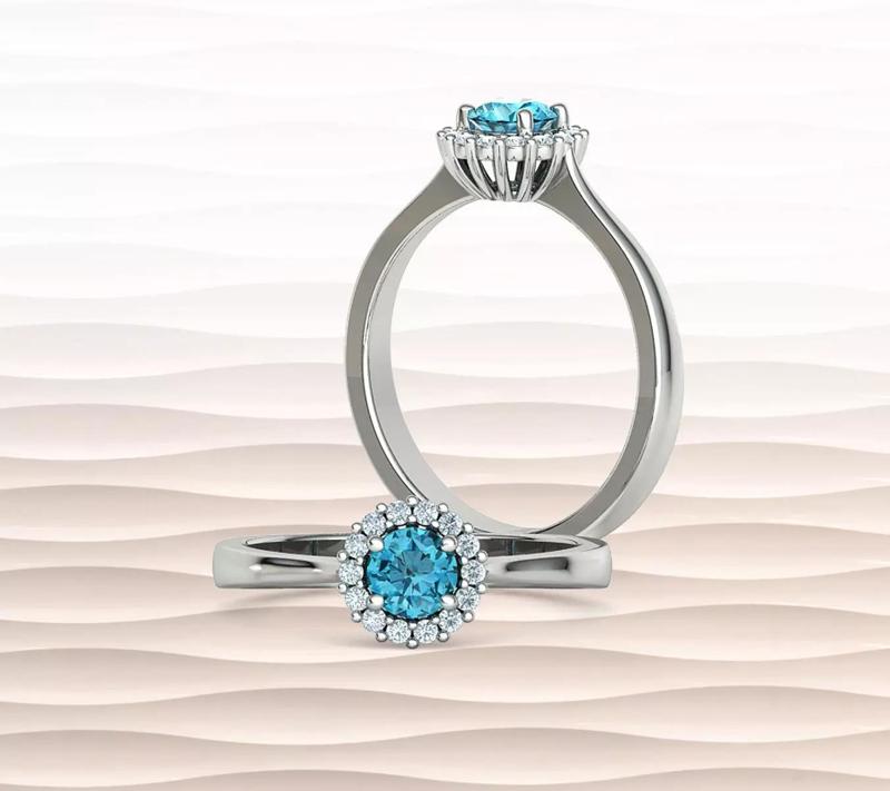Diana Diamond Ring 35 pointer Round Cut stone 3dmodel