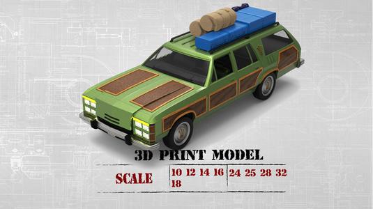 3DPrintsSTL national lampoons vacation Green Wagon queen family truckster