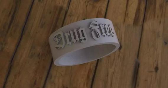 DRUG FREE ring