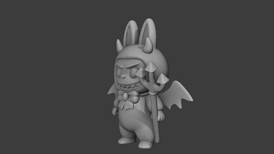 labubu halloween figure