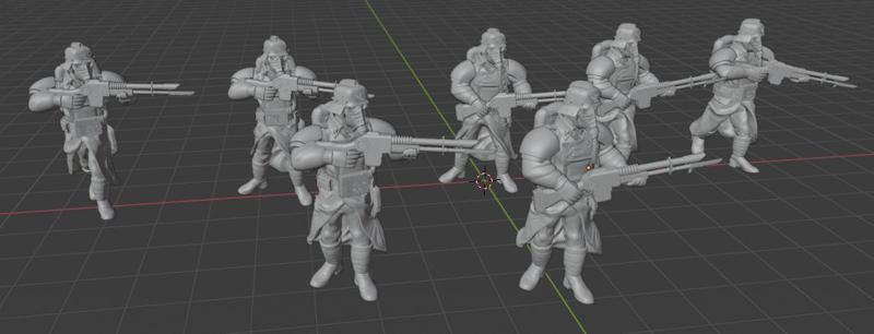 Trench Fighter 28mm set 1