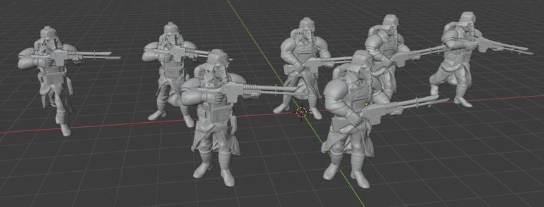 Trench Fighter 28mm set 1