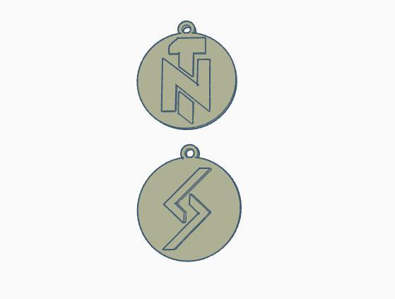 samaritan and nemesis keychain