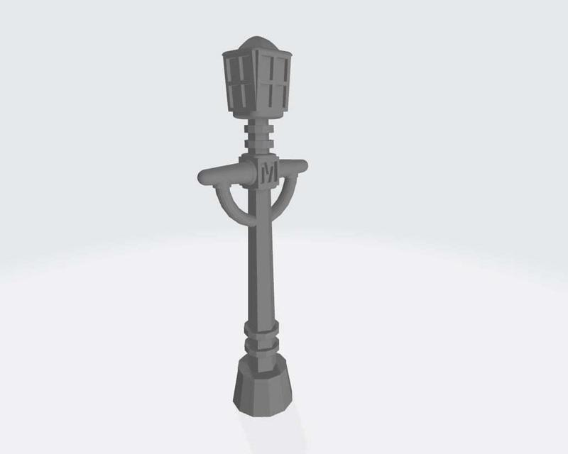 Victorian Street Lamp (28mm scaled)
