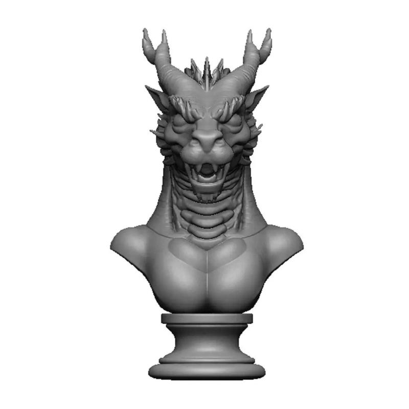 dragon head bust