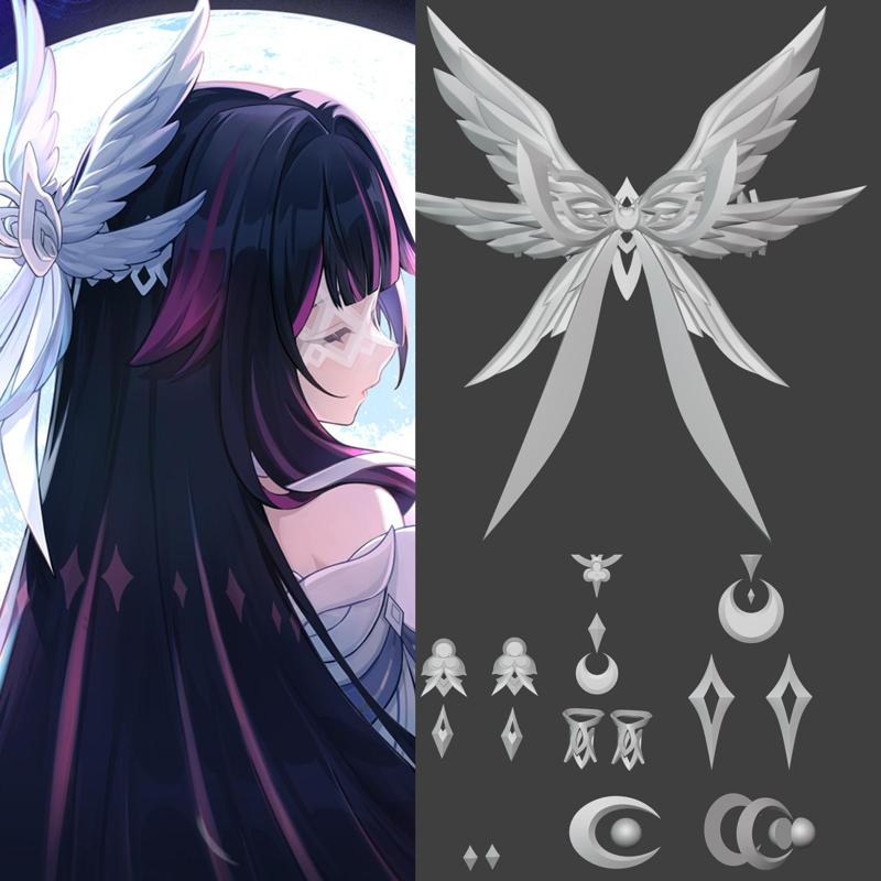 Columbina Cosplay Accessories Genshin 3D print