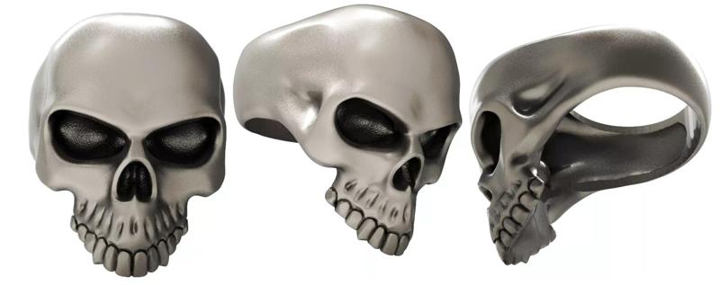 Skull Head Ring