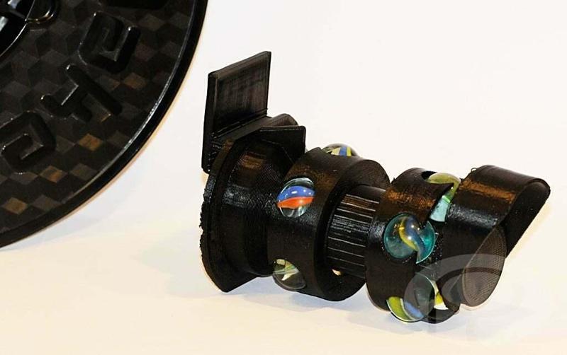 Makerbot Low friction spool holder for glass marbles