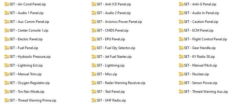 F-16 C Block 52 - Full Package (Panels as Set 35 Parts )