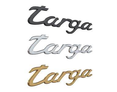 targa nameplate Porsche