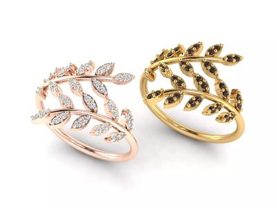 Olive leaf ring