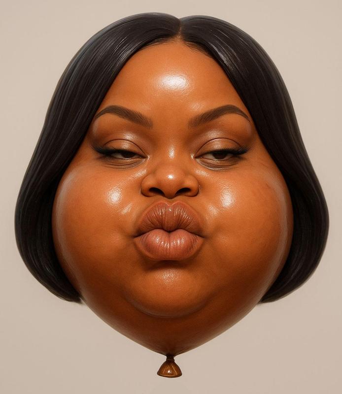 Caricature Head Balloon (Rihanna Style)