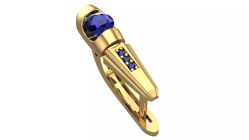 Golden Elegance Meets Blue Passion - Earring Collection--DL34--