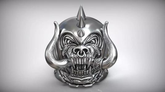 Motorhead Warpig Skull Metal Band Ring