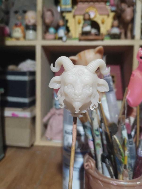 Halloween Pan's Labyrinth Faun Head for Doll