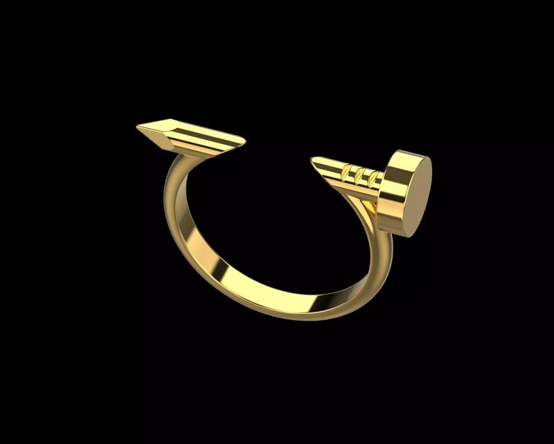 Nail Ring In the finger 17 Size N95