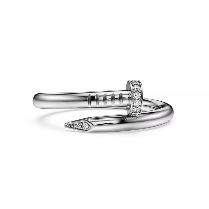Nail ring  with diamonds TDR002