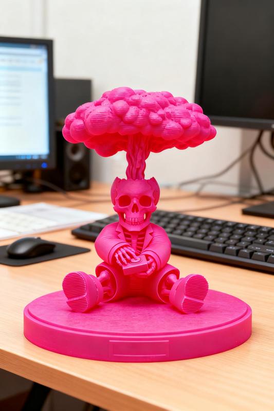 Adam Bomb Skull Figure, GARBAGE PAIL KIDS