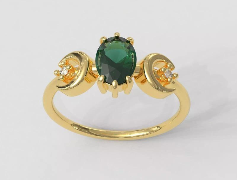 Moon Gemstone Ring