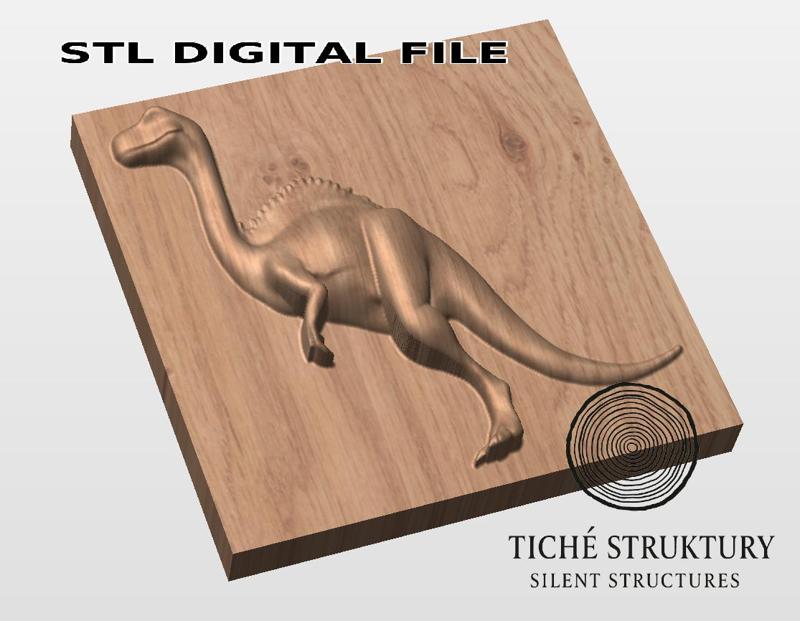 Irritator Dinosaur – Prehistoric Relief – 3D STL Model