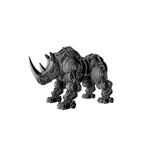 Robotic Rhino 3D Print – Futuristic Mechanical Animal Figurine