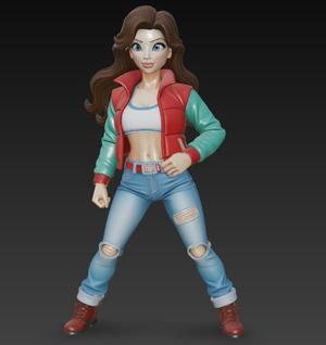Future Girl – Female Marty McFly Inspired 3D Figure