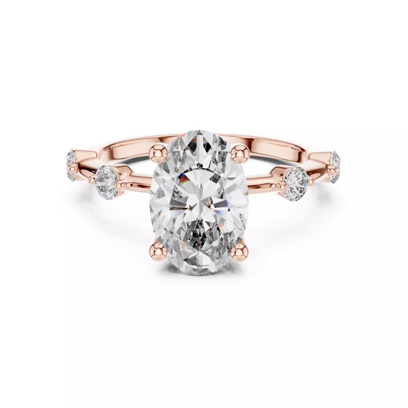 Oval Cut Diamond Engagement Wedding Ring 3DM STL Video