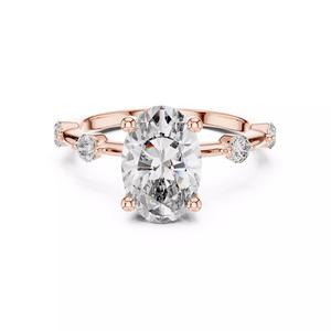 Oval Cut Diamond Engagement Wedding Ring 3DM STL Video