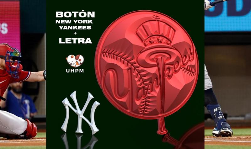 Button and Lyrics - New York Yankees