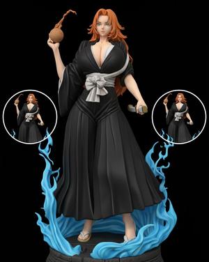 Rangaku Matsumoto anime Bleach miniature hot girl for 3D printing-Rangaku Matsumoto anime Bleach miniature hot girl for 3D printing