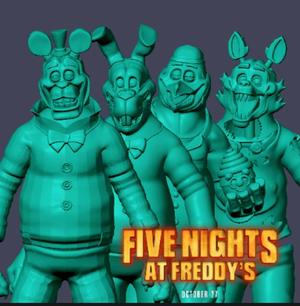 FNaF JR's - Main Animatronics Pack (3D Print STL Collection)