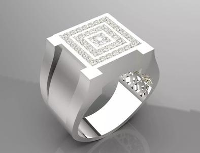 man diamond ring mr0132
