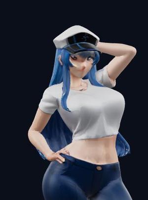Esdeath Posing and wearing hat - Akame Ga Kill!  figurine