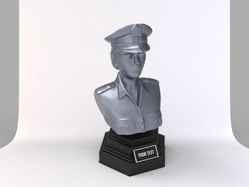 Police Woman Bust