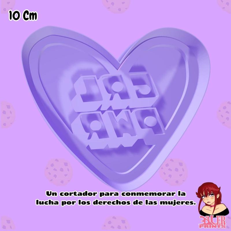 Commemoration of the Feminist Struggle GIRL POWER Cookie Cutter