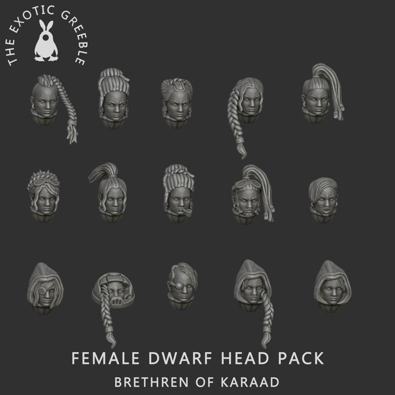 Female Dwarf Head Pack 1