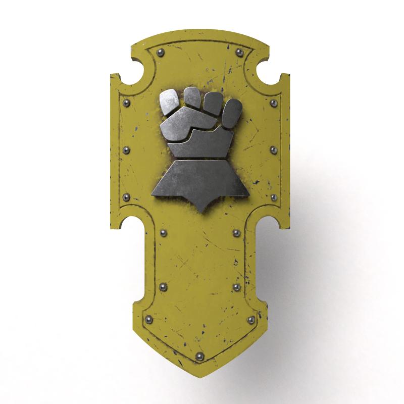 Imperial Fists relic shield