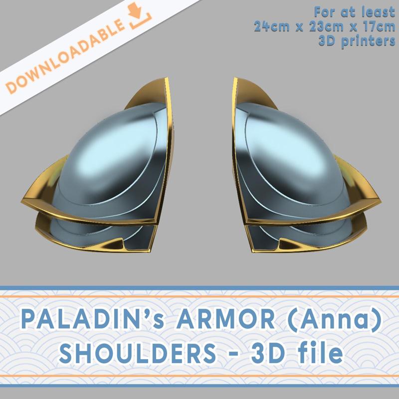 Paladin's Shoulder Armor (used for Anna) | 3D model