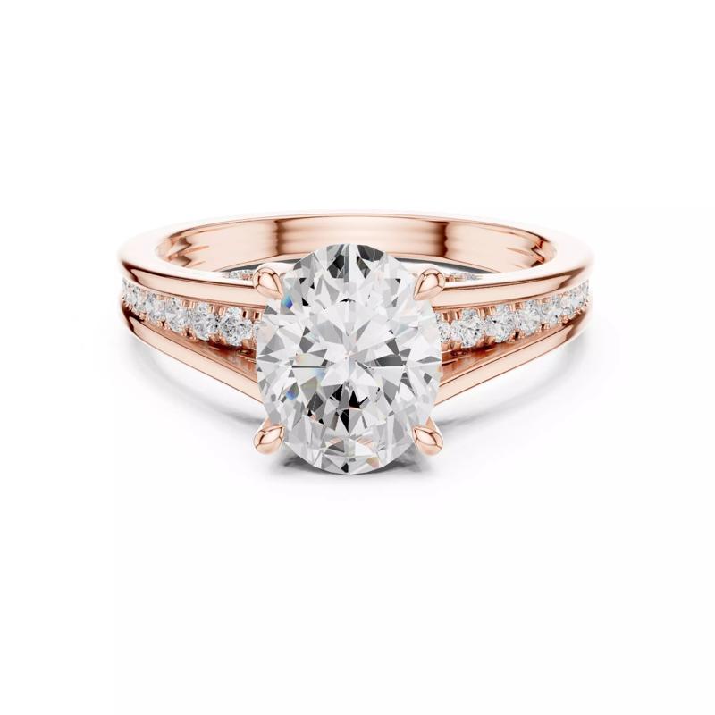 2CT Oval Cut Diamond Engagement Wedding Ring 3DM STL Video