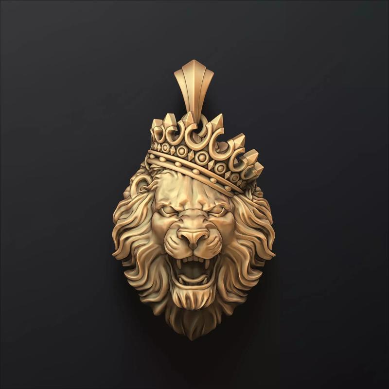 Lion With Crown V2 Pendant
