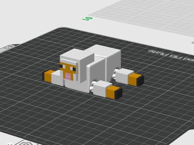 Articulated Flexi Minecraft Sheep 