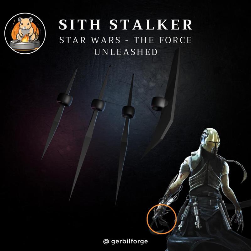 Sith Stalker / Star Killer Spiked Rings - for Cosplay or Custom Figures