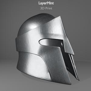 Spartan Warrior Helmet STL | 3D Printable Cosplay Armor Helmet | Ancient Greek Style Digital Download