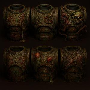 Plague Warrior Grimdark Armor Bits Set