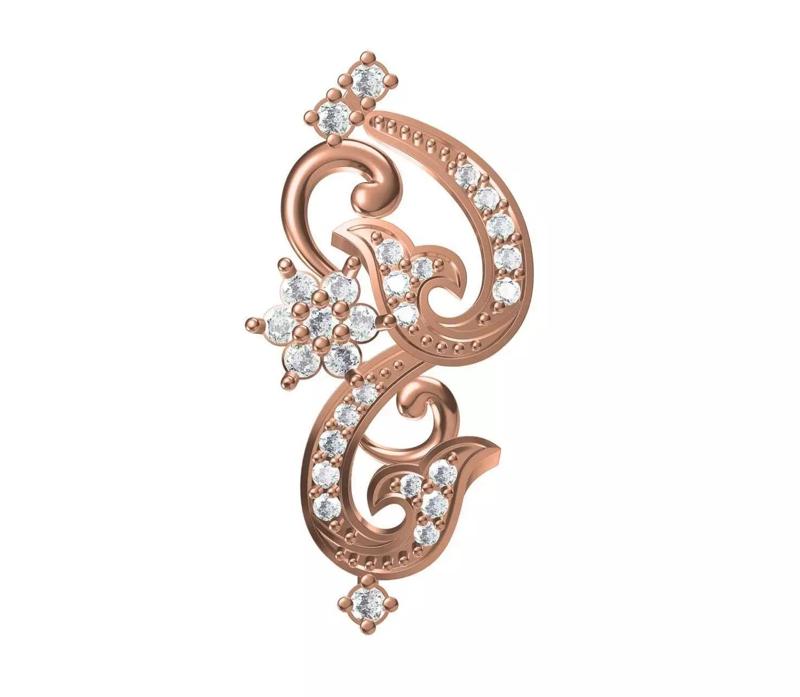 Women Unique Pendant STL JCD Details